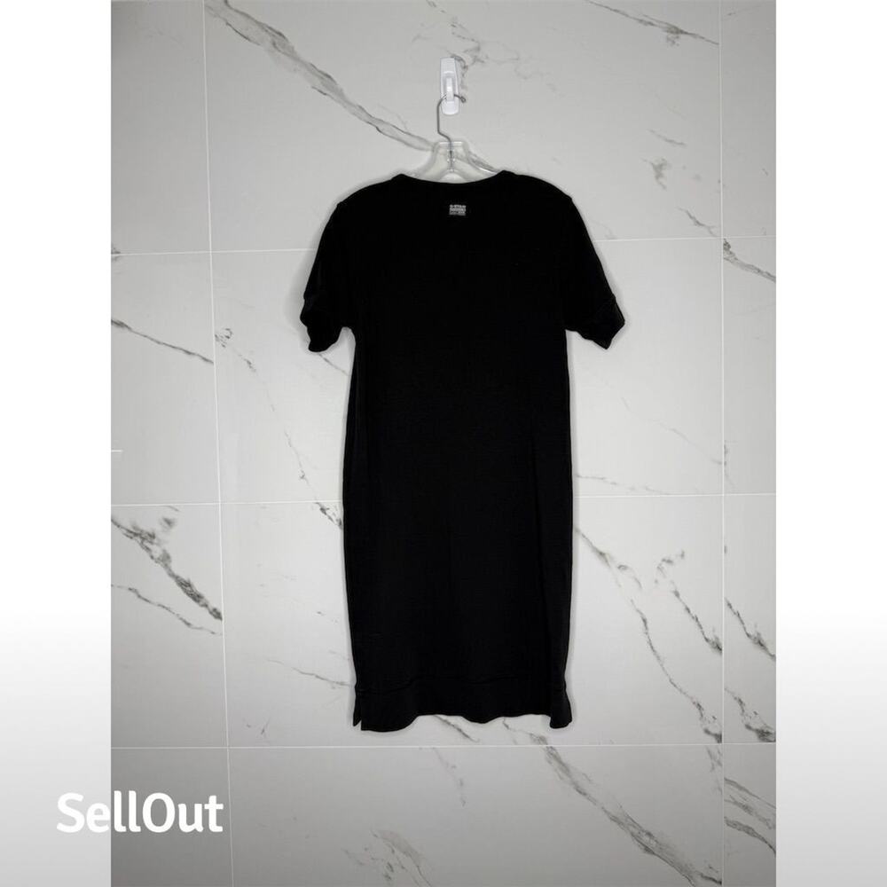 G-Star Raw Women's Black T-Shirt Dress Mesh Panel Short Sleeve S View 4